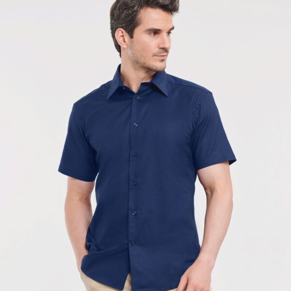 Men's Short Sleeve Tailored Oxford Shirt Thumbnail