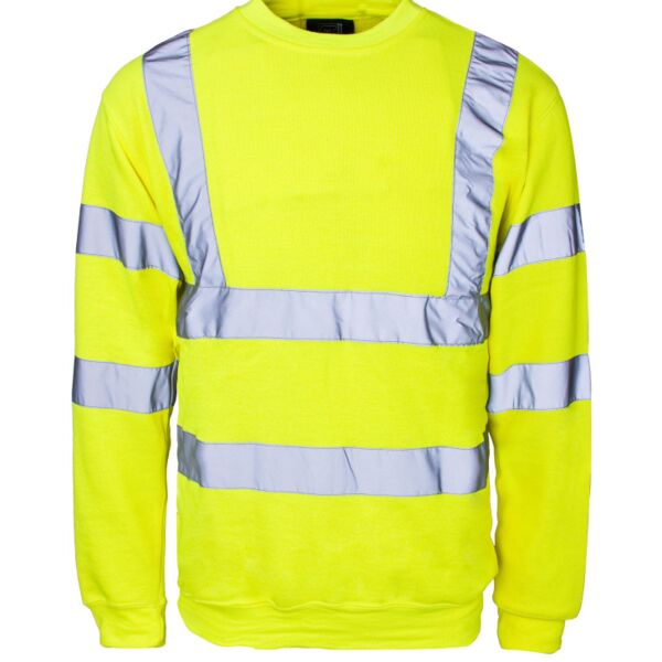 H66 - 56841-7 - Hi Vis Crew Neck Sweatshirt Thumbnail