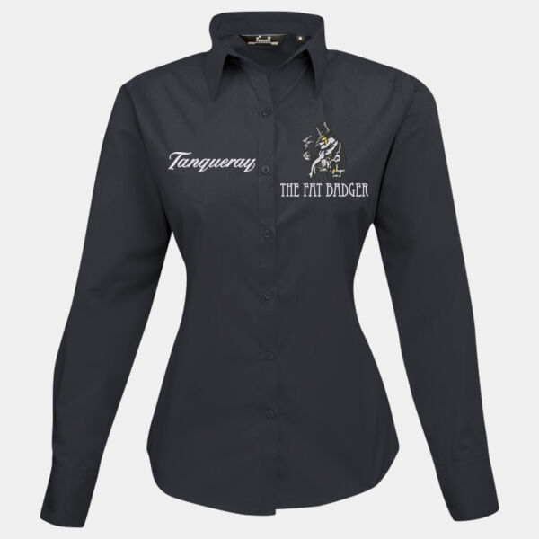 PR300 - Womens Poplin Long Sleeve Shirt Thumbnail